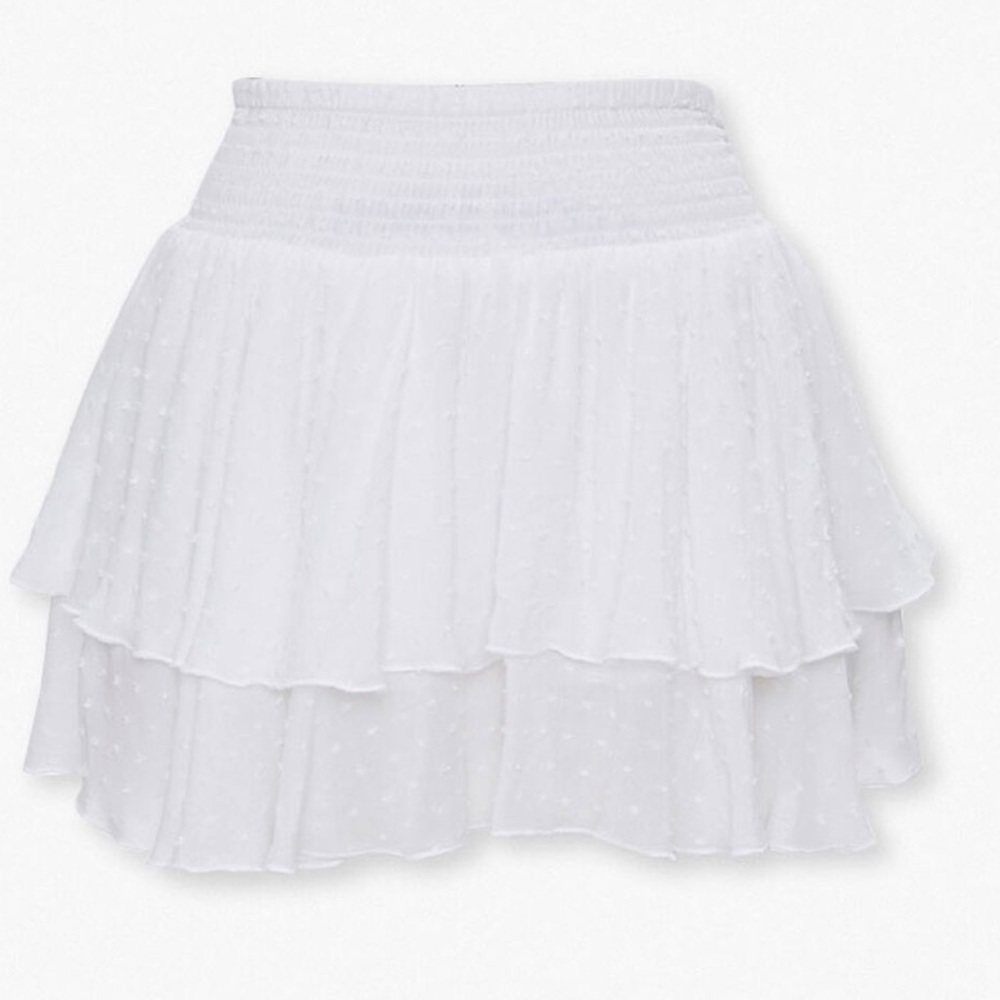 Swiss dot tiered flowy ruffle skort/ skirt